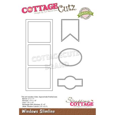 CottageCutz Slimline Dies - Windows
